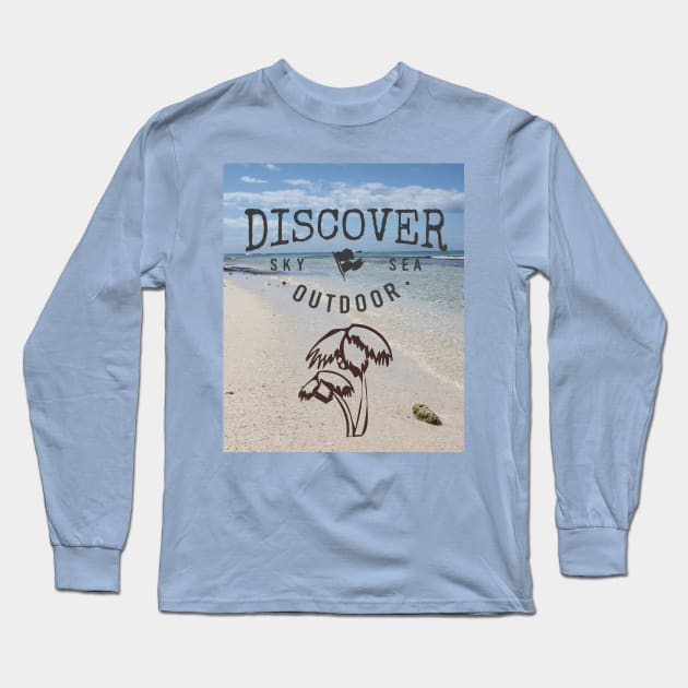 Discover Outdoor Isla Saona Beach Long Sleeve T-Shirt by Christine aka stine1